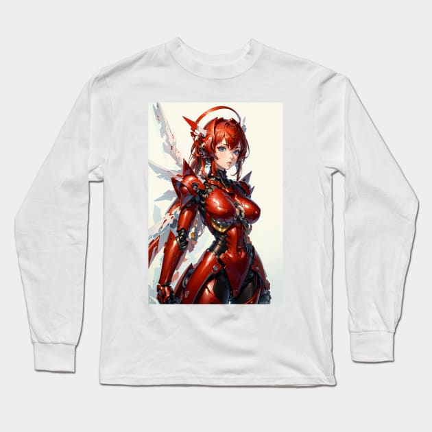 mechanical girl-02 Long Sleeve T-Shirt by BAMUTH